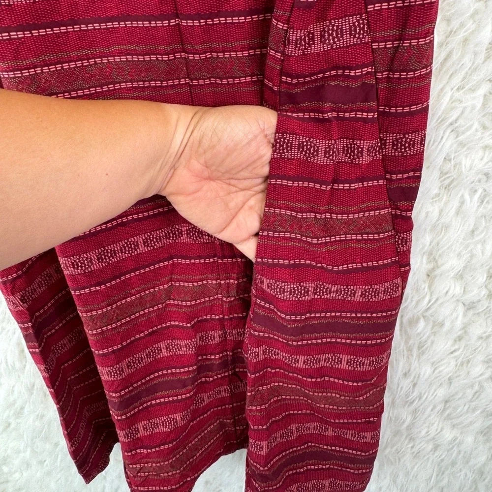 Toad & Co Sunkissed Swing Dress Womens S red orange‎ Striped Athletic Outdoor